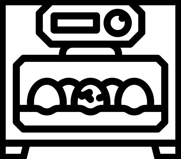 孵化器鸟农场设备线图标图片下载