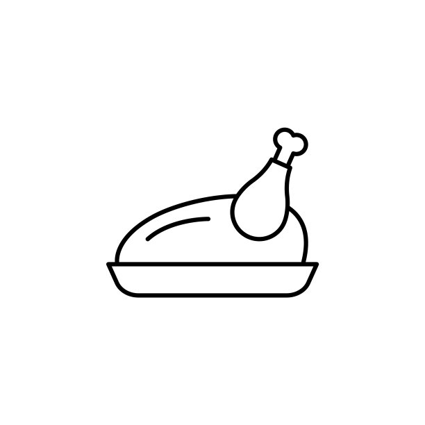 传统食物火鸡鸡图标合适图片下载