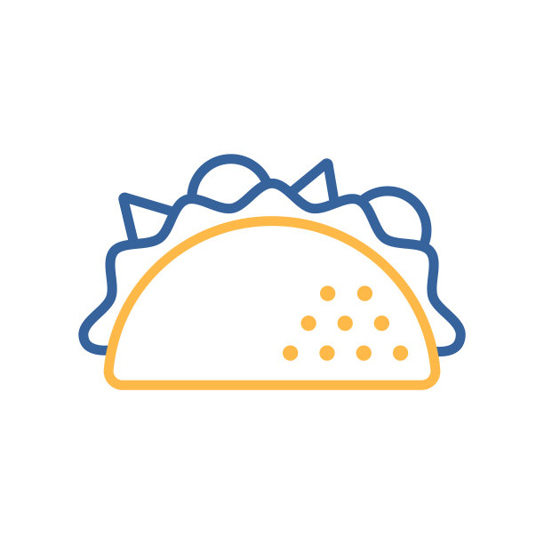 塔可图标快餐标志图片下载