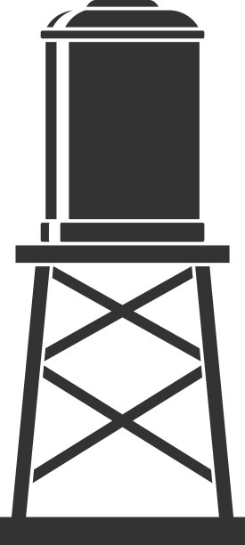 水塔图标设计模板隔离图片下载