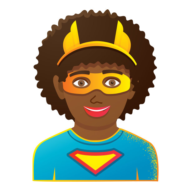 孩子穿着五颜六色的超级英雄女孩的服装图片下载