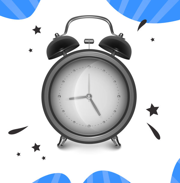 黑色闹钟复古闹钟图片下载