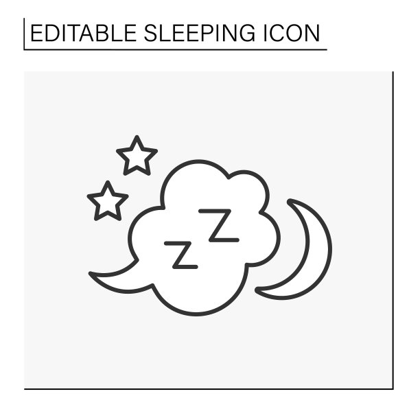 睡眠云线图标图片下载