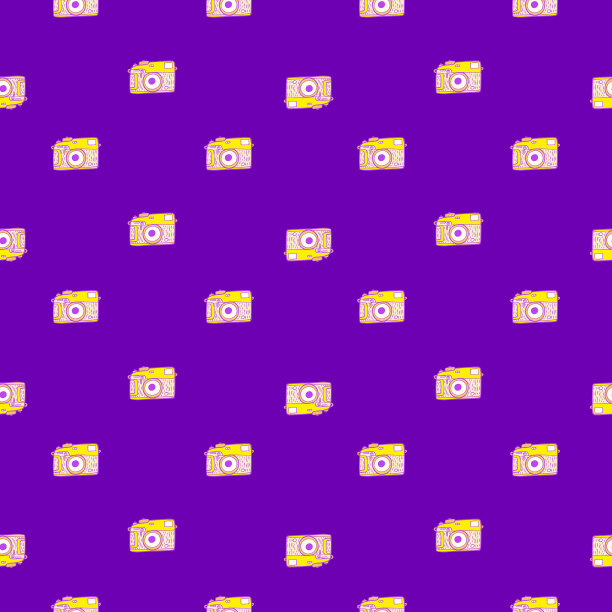 照片相机复古无缝图案复古照片图片下载