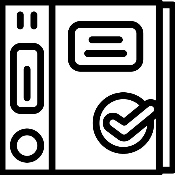 文件夹与文档符合性线图标图片下载