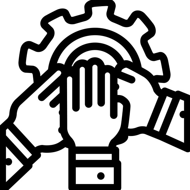 团队合作同事线性图标图片下载