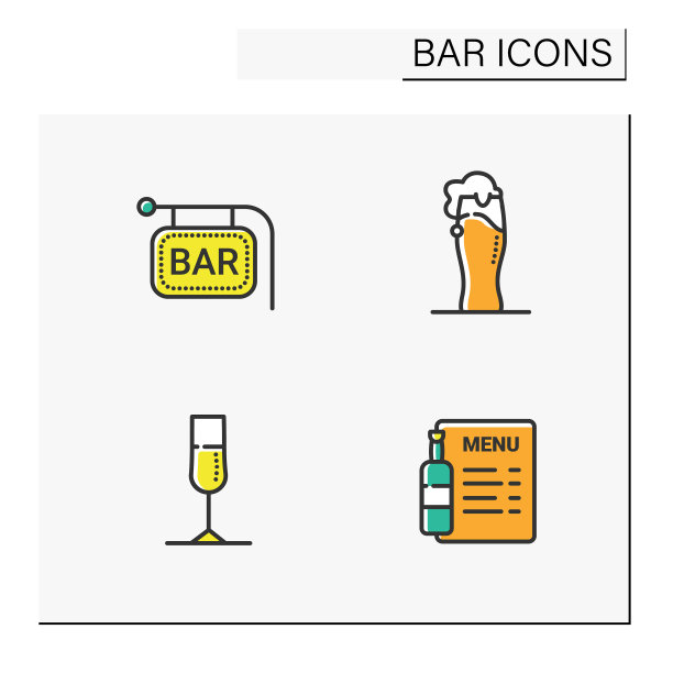 条形颜色图标设置图片下载