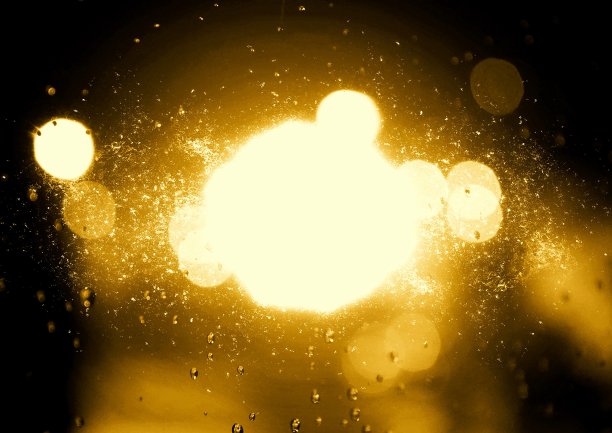 灯光在黑暗中闪烁的插图图片下载