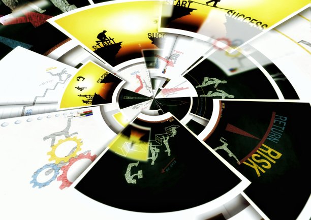 企业营销概念的3D插图图片下载