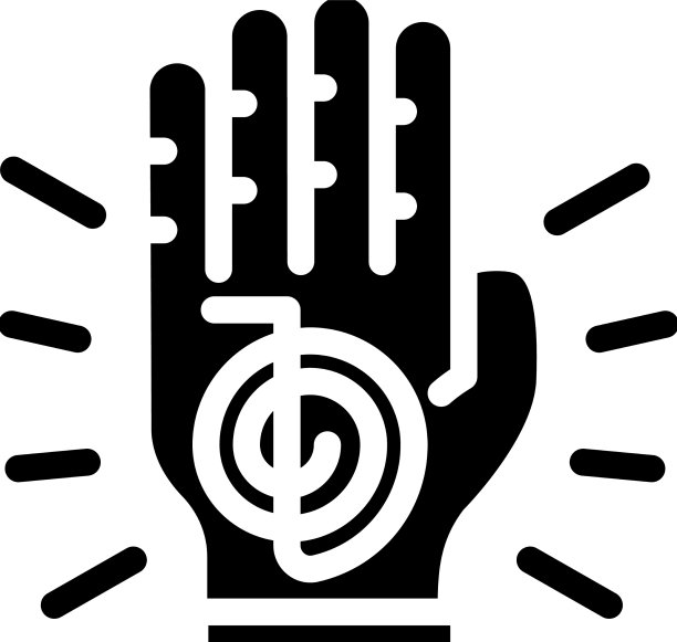 灵气按摩字形图标图片下载