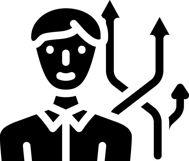 不同方向的销售字形图标图片下载