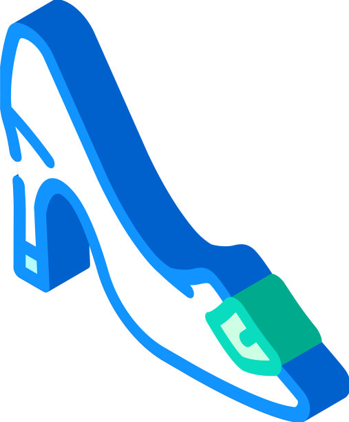 泵和露鞋等距图标图片下载