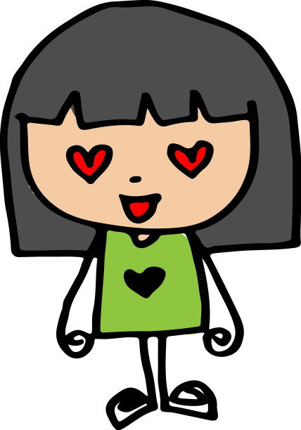 画可爱的卡通人物男人和女人图片下载