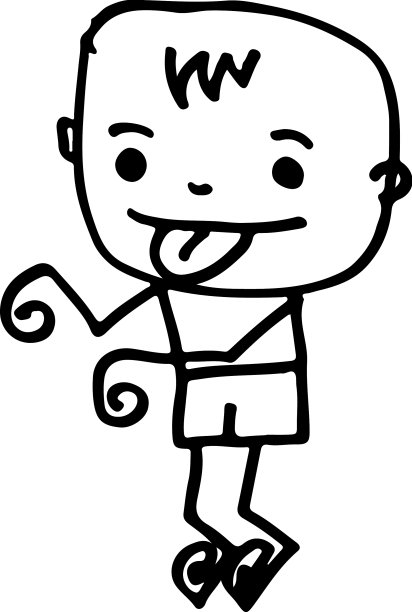 画可爱的卡通人物男人和女人图片下载