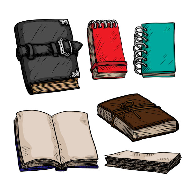 一套笔记本和记事本一套游戏项目图片下载