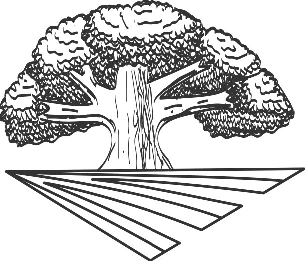 橡树农场标志品牌形象图片下载