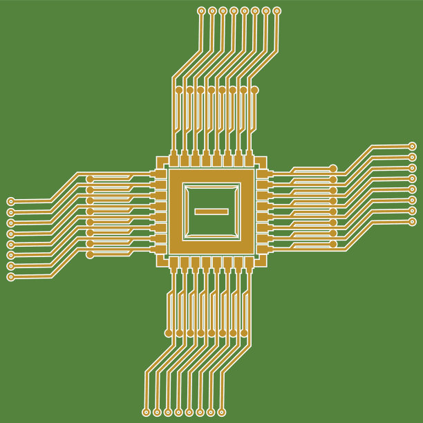 平面微电子电路电路板图片下载