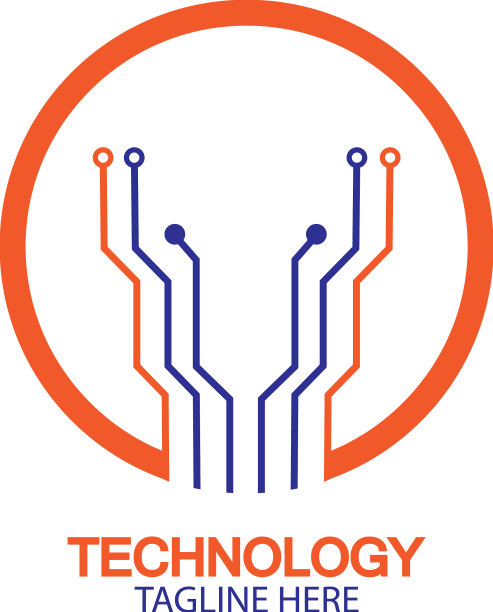 电路技术标志模板图片下载