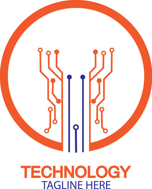 电路技术标志模板图片下载