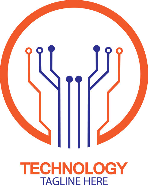 电路技术标志模板图片下载