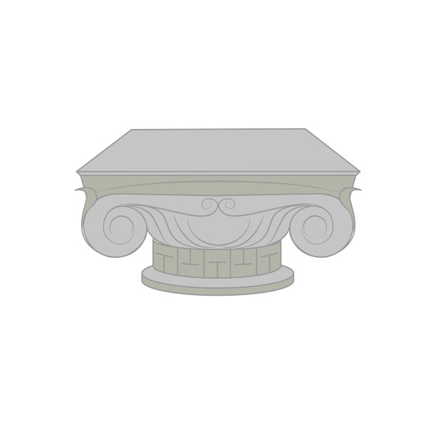 古色古香的圆柱轮廓图标细线图片下载