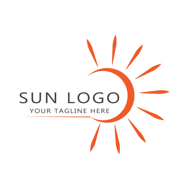 太阳图标标志模板设计图片下载
