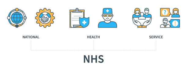 国家医疗服务NHS概念图标图片下载