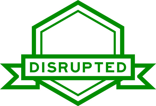 复古的绿色六边形标签横幅与图片下载