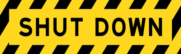 黄色和黑色线条条纹标签图片下载