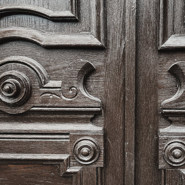 伊利诺斯州国会大厦的华丽木门图片下载