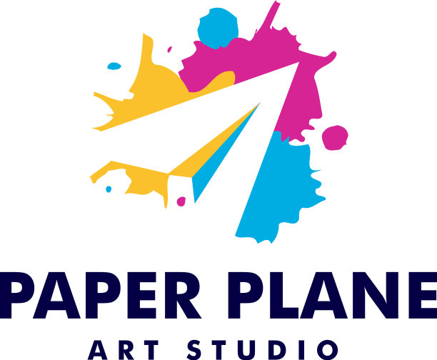 现代彩色设计纸平面标志设计图片下载