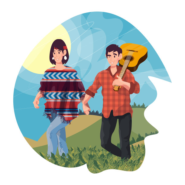 恋人在城外休息图片下载