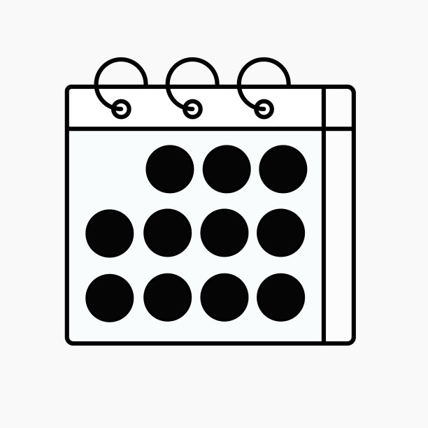 日历移动图标标志设计图片下载