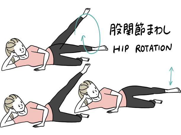 臀部和骨盆伸展的女性运动姿势图片下载