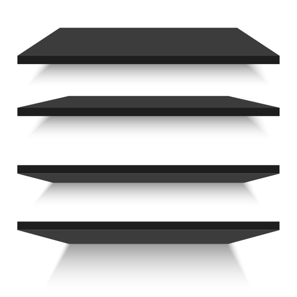 靠墙而立的空荡荡的黑色架子图片下载