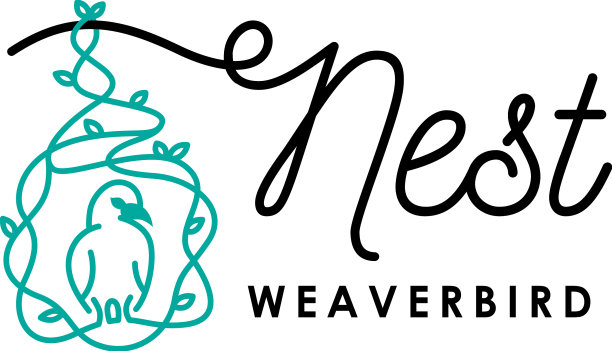 平面字母设计鸟巢织鸟标志设计图片下载