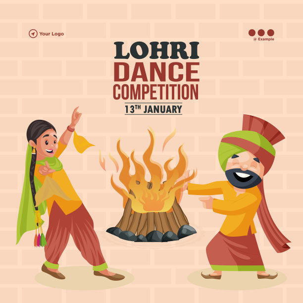 萝莉舞蹈比赛的横幅设计图片下载