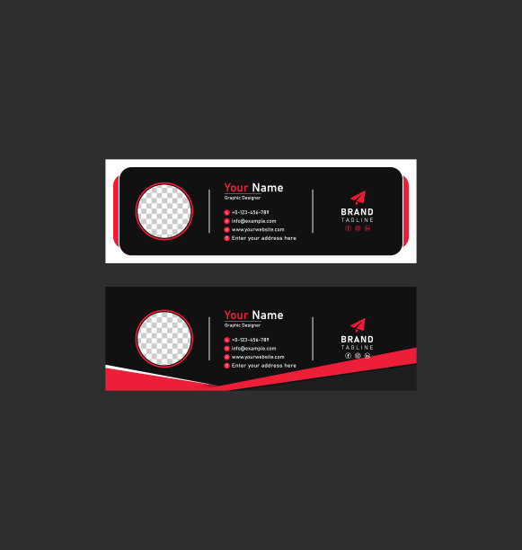 创意电子邮件签名模板简单设计图片下载