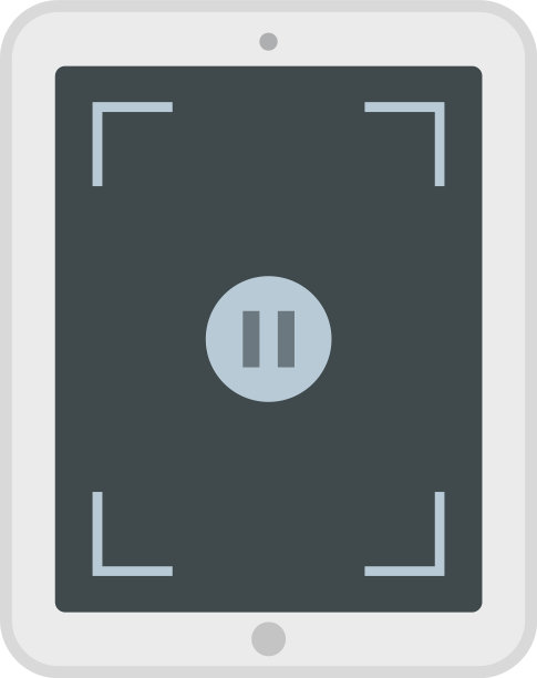 暂停屏幕记录图标平隔离图片下载