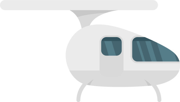 自动驾驶空中出租车图标平隔离图片下载