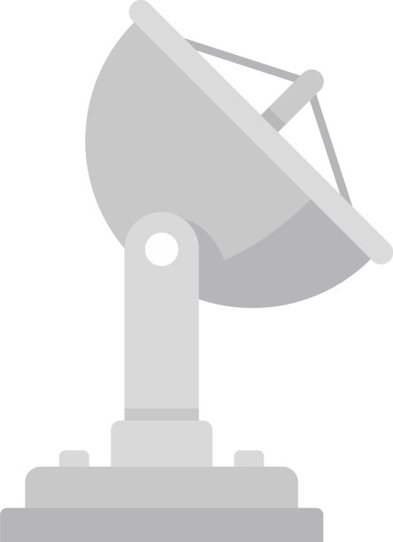 空间站卫星图标平面隔离图片下载