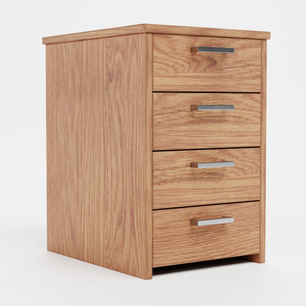 逼真的3D渲染办公室橱柜图片下载