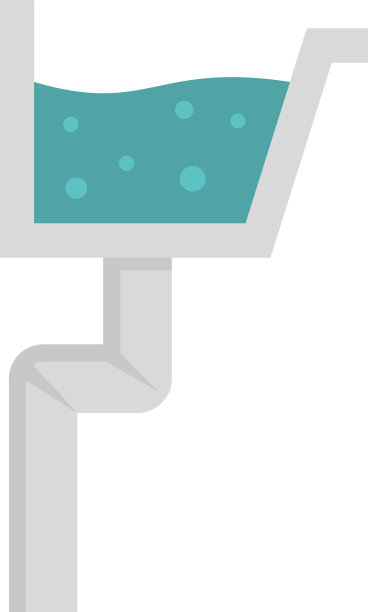 房子阴沟图标平孤立图片下载