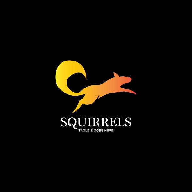 创意松鼠动物标志设计图标符号图片下载