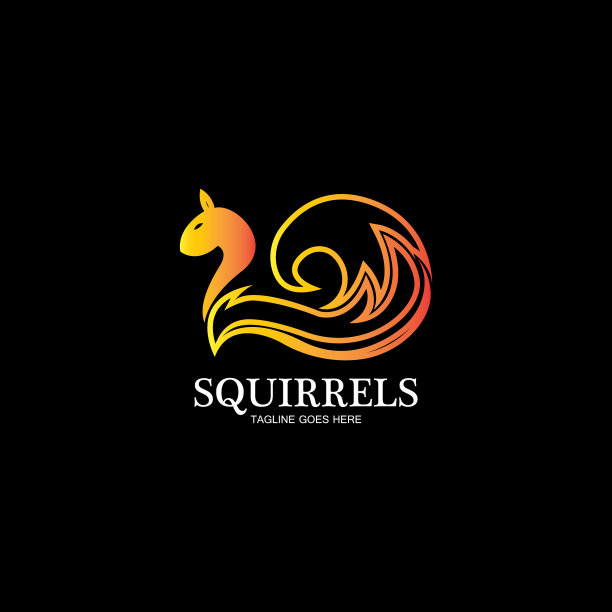 创意松鼠动物标志设计图标符号图片下载