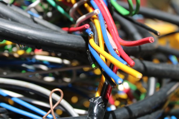 彩色电线电缆图片下载