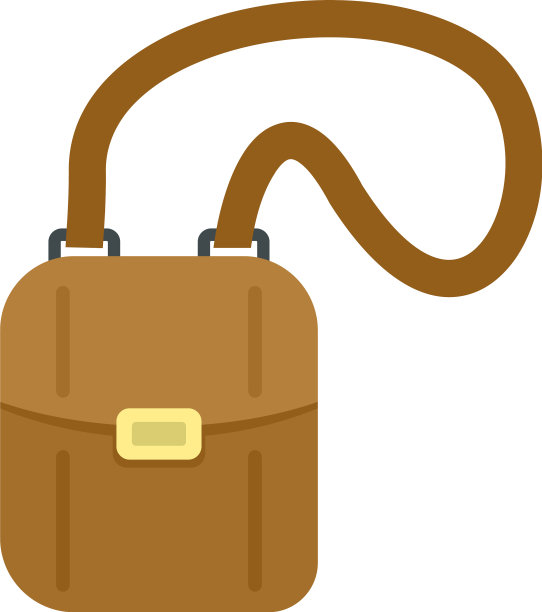 猎人狩猎袋图标平孤立图片下载