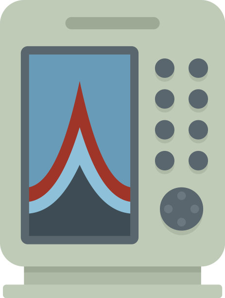 仪器回声测深图标平隔离图片下载