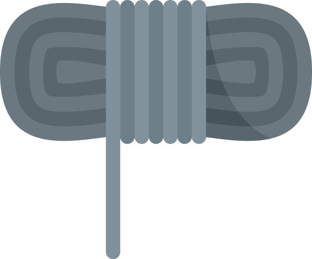 工业攀登者绳图标平孤立图片下载