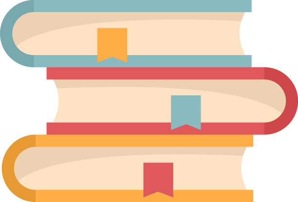 语言学书堆栈图标平孤立图片下载